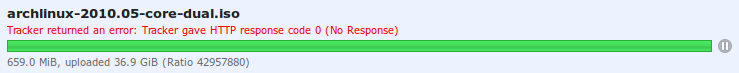 announce error message obscuring per torrent stats in web ui even though torrent continues to seed